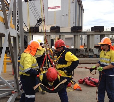 Tower Rescue Training Image at Fire and Safety Australia