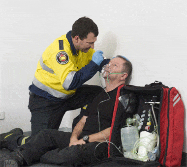 FSA Instructor applying Advanced Resuscitation 